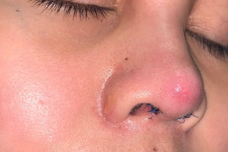 Mũi không hợp sụn là khi cơ thể phản ứng với vật liệu sụn nhân tạo