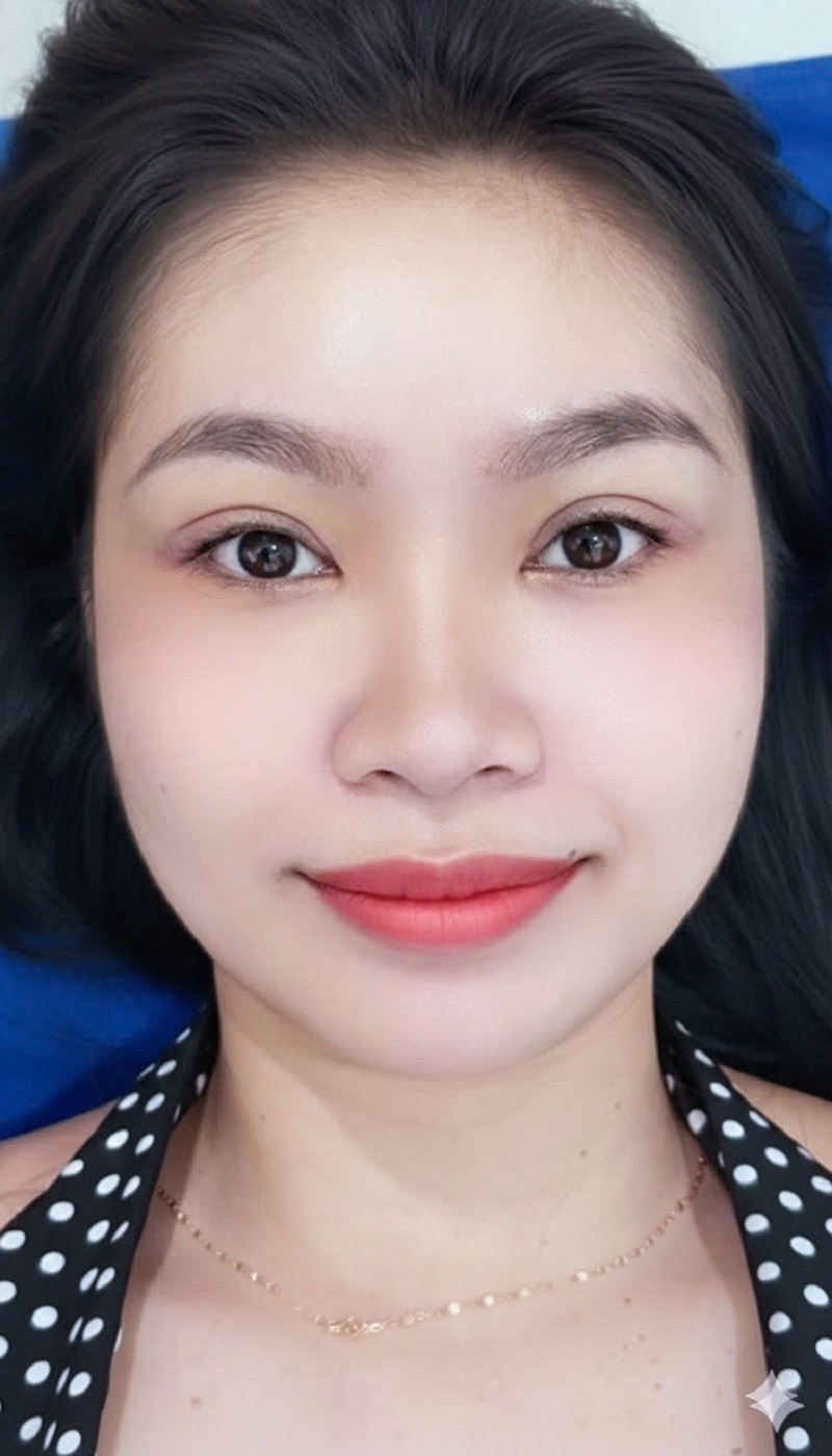 Nếp mí cân đối, rõ nét sau cắt mí