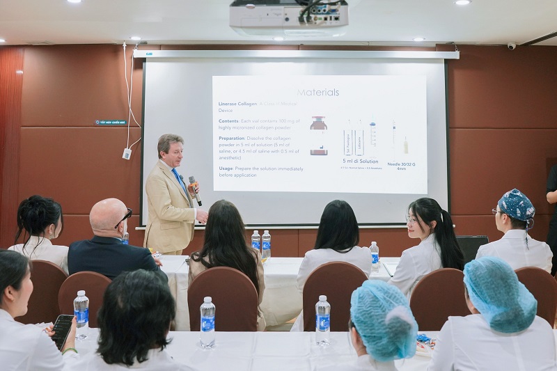 Đại diện nhãn hàng chia sẻ về Linerase Collagen