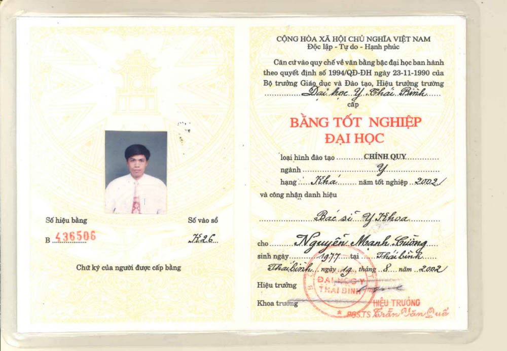Bằng Tốt Nghiệp Đại Học