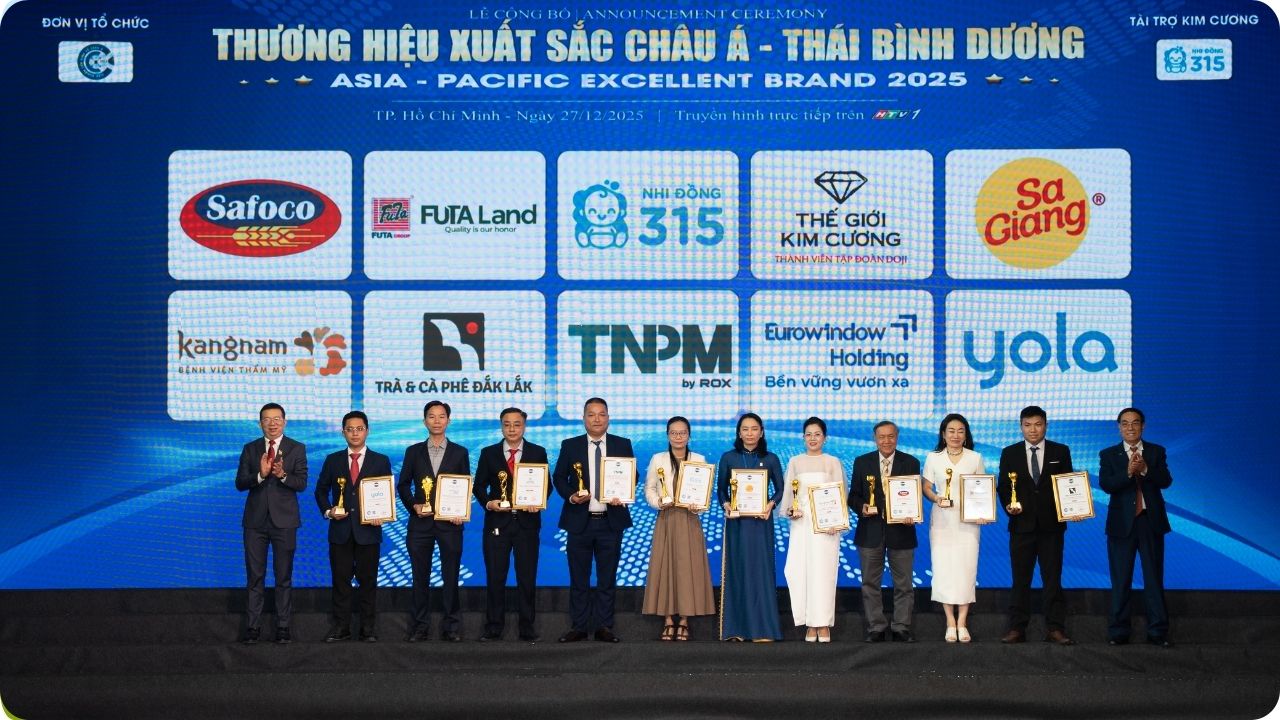 Bệnh viện Thẩm mỹ Kangnam Sài Gòn nhận giải thưởng Top 10 Thương hiệu xuất sắc Châu Á – Thái Bình Dương 2025