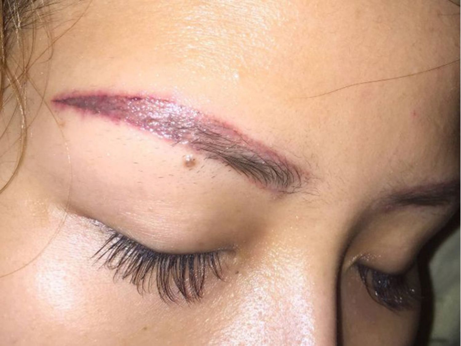 Trổ màu mực sau thời gian ngắn