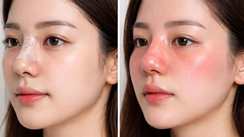 Dấu hiệu nâng mũi bị viêm: Cách nhận biết sớm, phân biệt sưng thường và viêm nhiễm nguy hiểm