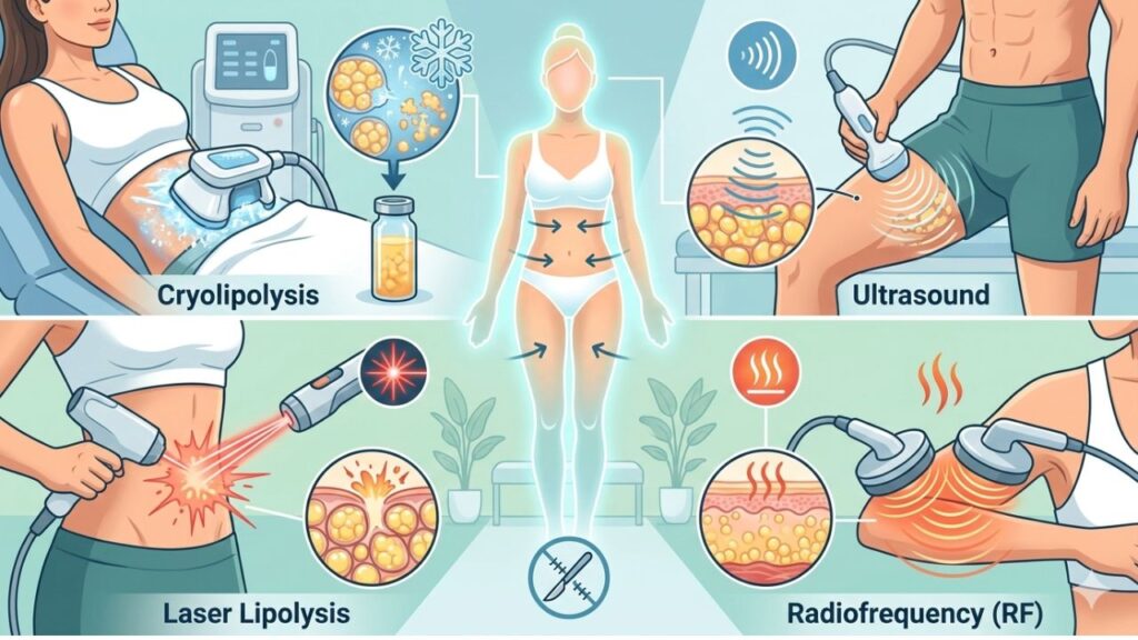 Hút mỡ không phẫu thuật: Review 5 công nghệ giảm mỡ không xâm lấn tốt nhất 2026