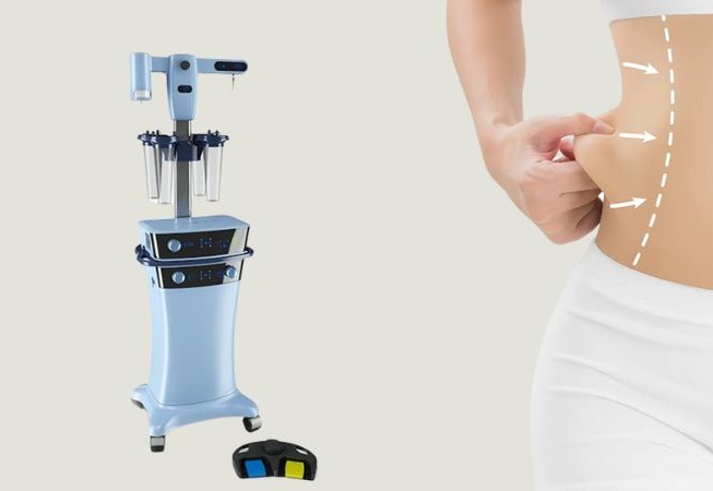 Công nghệ Vaser Lipo sử dụng sóng siêu âm làm rung và hóa lỏng mỡ một cách chọn lọc, có độ chính xác cao, giúp tạo đường rãnh cơ bụng sắc nét.