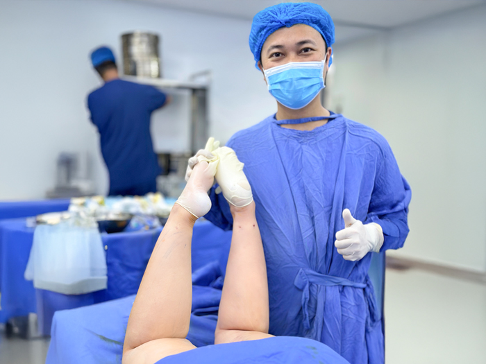 Vết rạch nhỏ được giấu kín sau khi hút mỡ