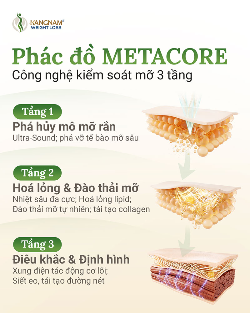 Phác đồ điều trị kiểm soát mỡ thừa 3 tầng