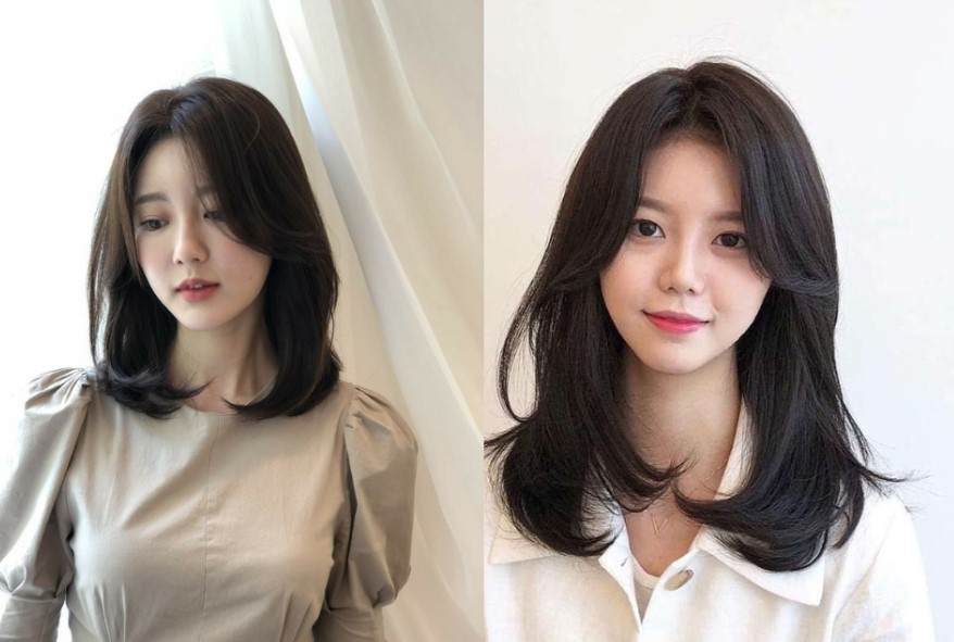 Kiểu tóc layer ôm sát mặt giúp giảm cảm giác thô cứng của xương hàm lên đến 30%.