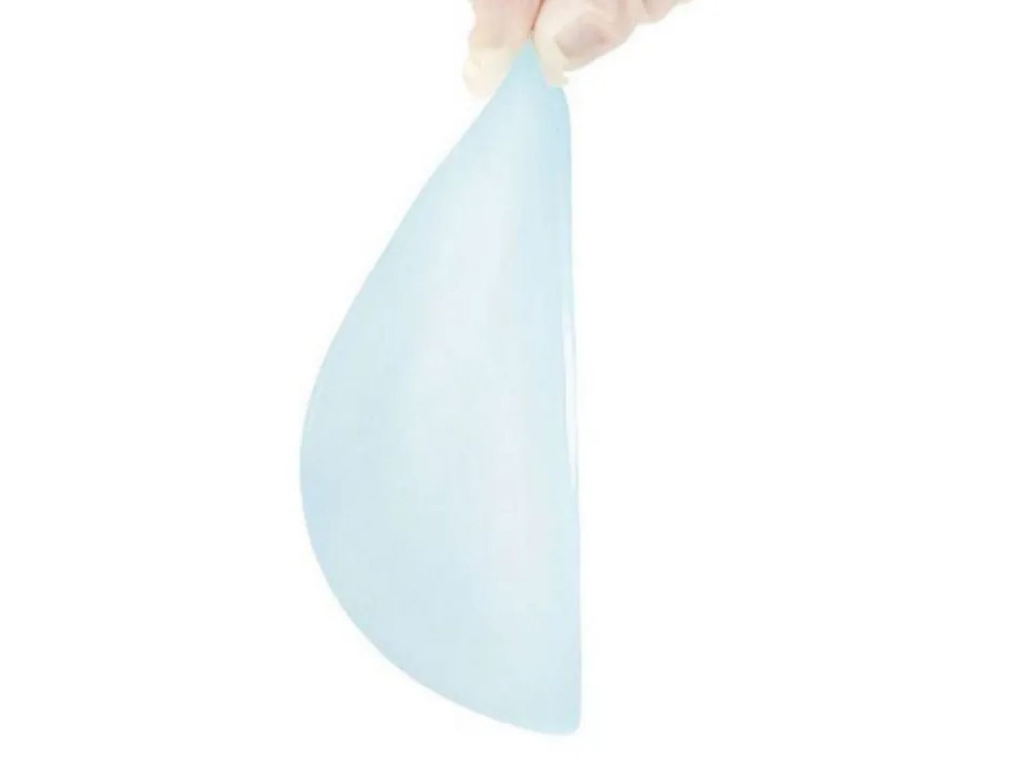 túi giọt nước có độ dốc tự nhiên, cực trên mỏng và đổ dồn thể tích xuống cực dưới