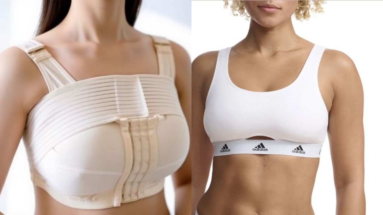 So sánh chi tiết cấu tạo áo định hình và áo lót tập gym.