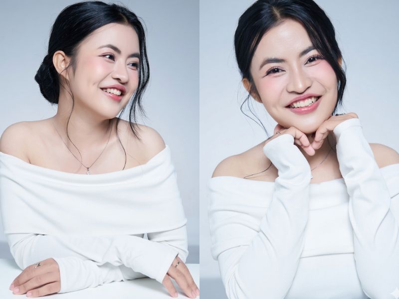 Trà My sử dụng gương mặt cân đối, hài hòa sau phẫu thuật