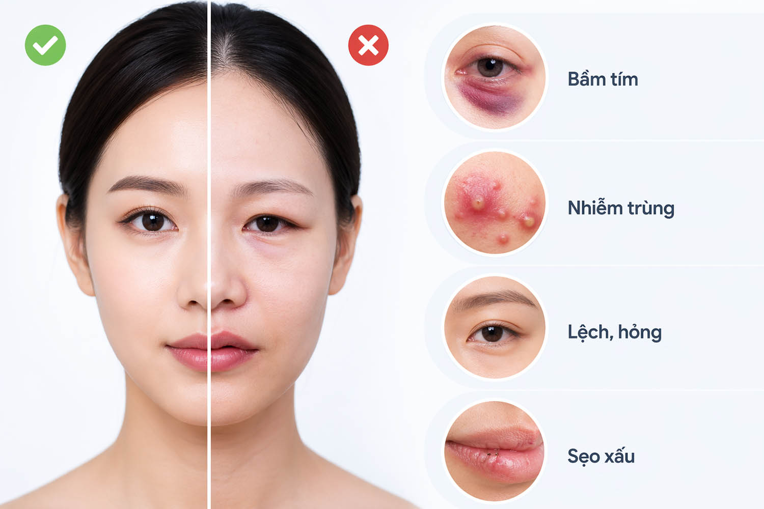 ảnh mô phỏng thẩm mỹ giá rẻ thường đi kèm nhiều rủi ro tiềm ẩn