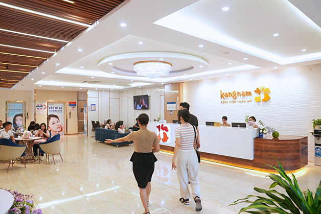 Bệnh viện Thẩm mỹ Kangnam cơ sở sạch sẽ, khang trang và tiện nghi như khách sạn 5 sao