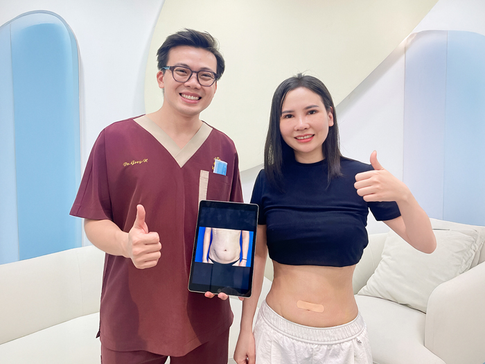 khách hàng Tái khám và được đồng hành kiểm soát tái béo