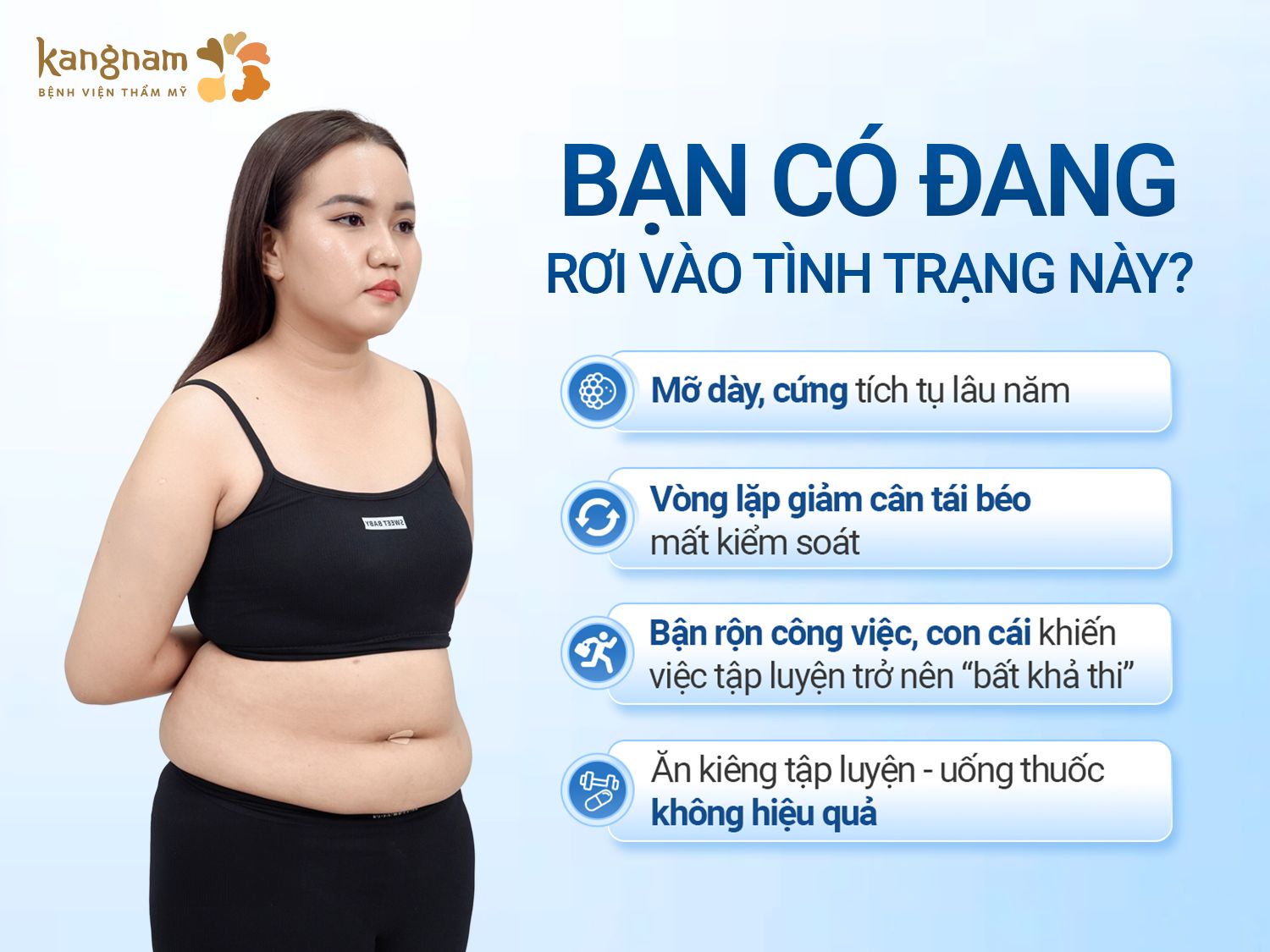 Những người giảm cân không thành không, có mỡ thừa tích tụ lâu năm