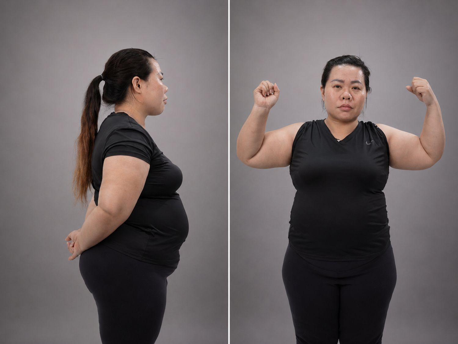 Trần Thị Mai gặp tình trạng thân hình quá khổ, thừa cân, hàm hô nhẹ, mũi thấp