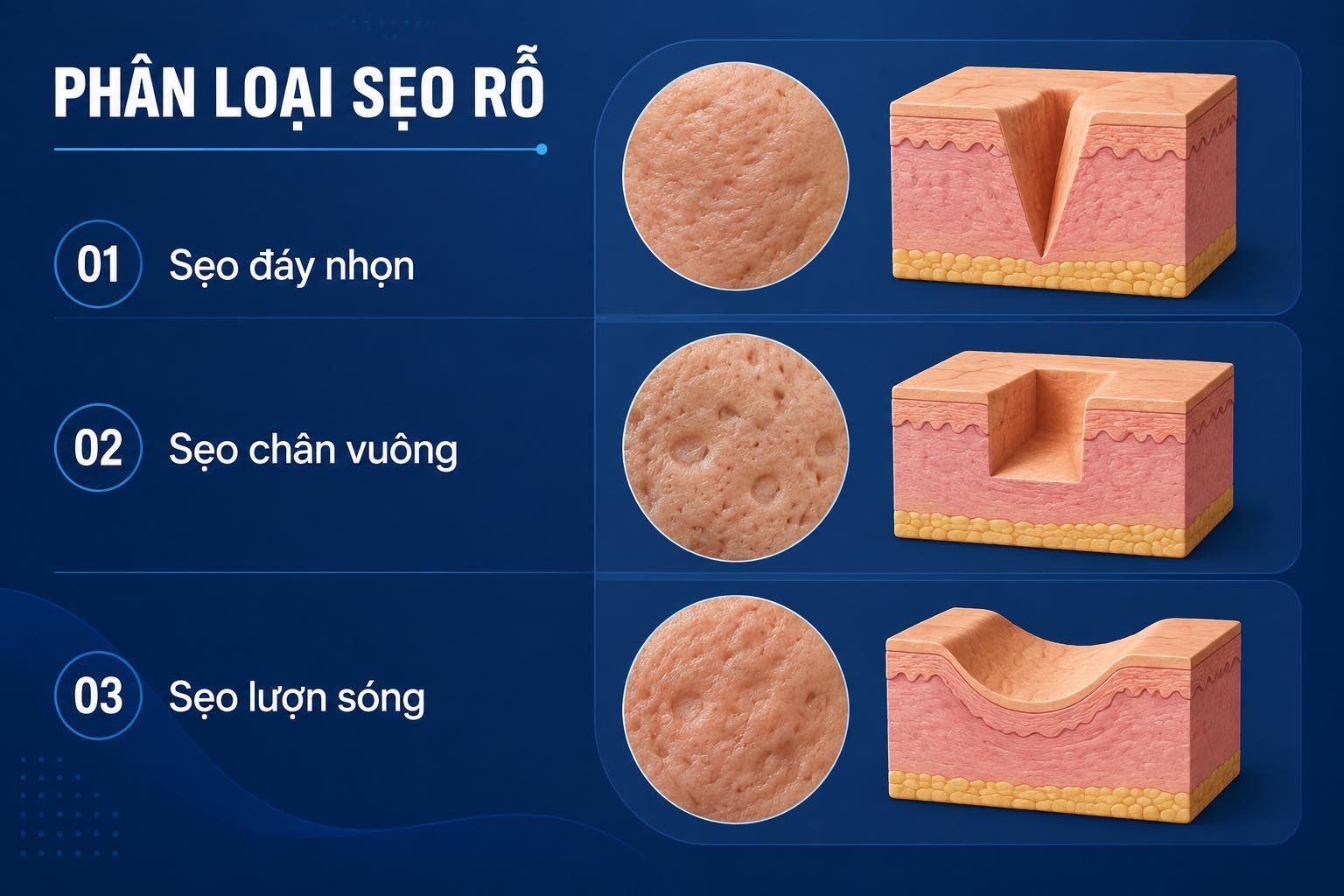 ảnh phân loại sẹo rỗ