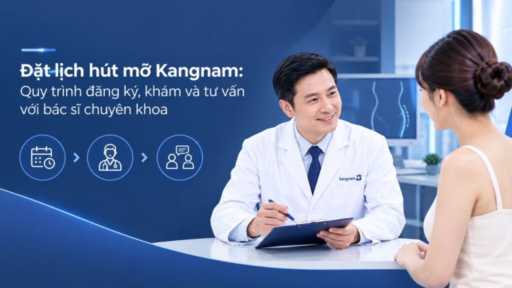 Đặt lịch hút mỡ Kangnam: Quy trình đăng ký, khám và tư vấn với bác sĩ chuyên khoa