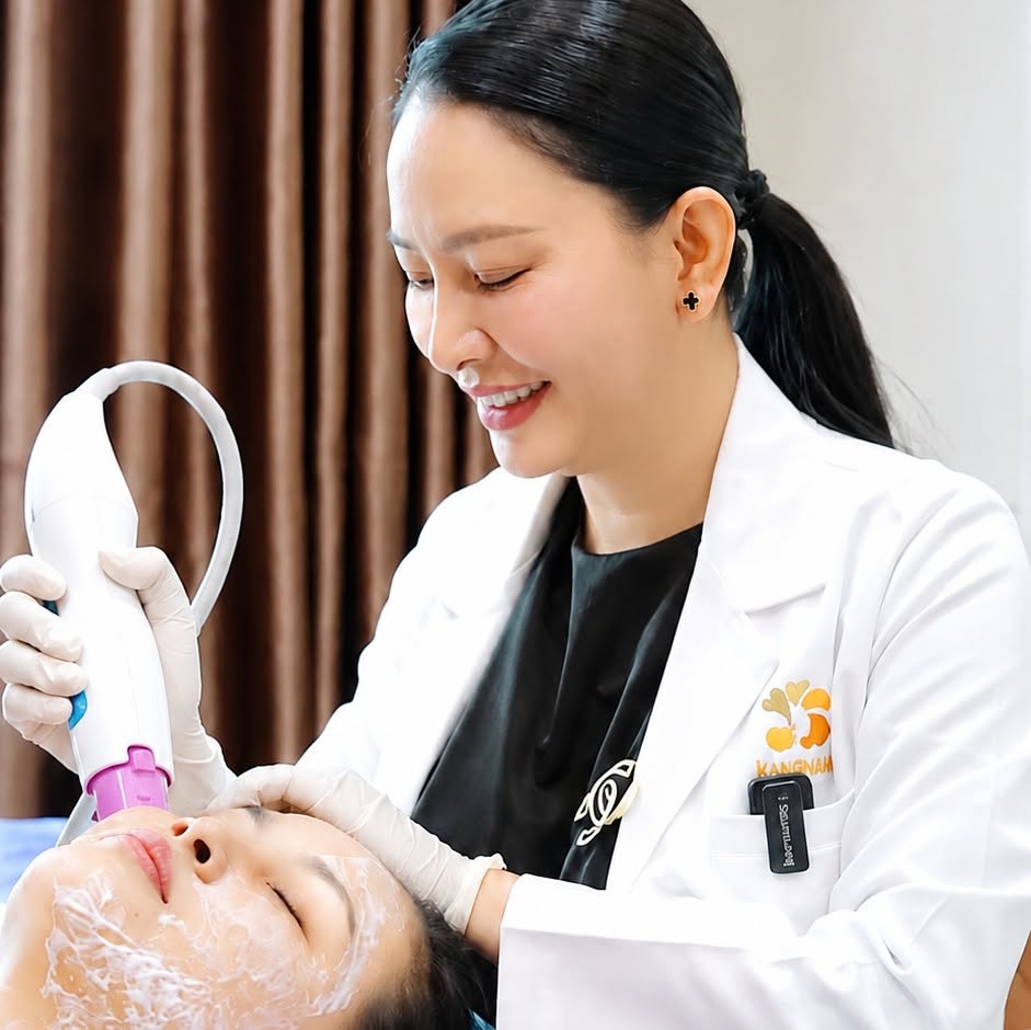 Trẻ hóa da tại Kangnam được bác sĩ trực tiếp thực hiện, lựa chọn công nghệ và phương pháp phù hợp với tình trạng da của từng khách hàng.