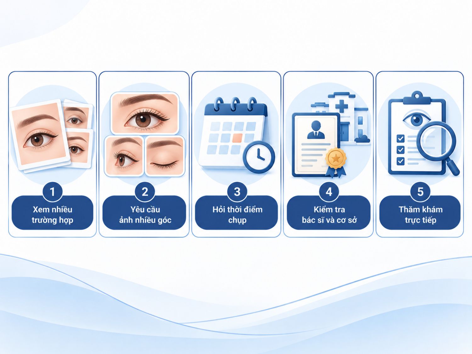 ảnh mô tả 5 việc nên thực hiện trước khi đặt lịch phẫu thuật cắt mí