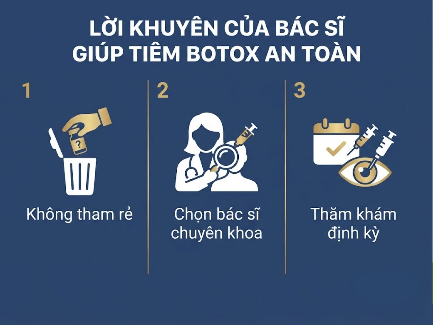 ảnh mô tả Lời khuyên của bác sĩ giúp tiêm botox an toàn và tiết kiệm chi phí