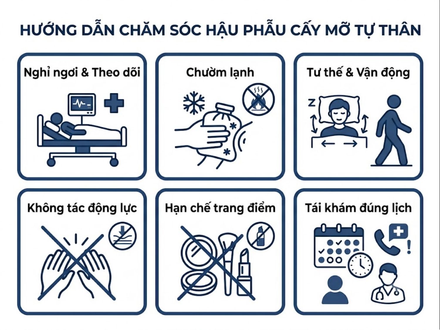 ảnh mô tả hướng dẫn hăm sóc hậu phẫu cấy mỡ tự thân