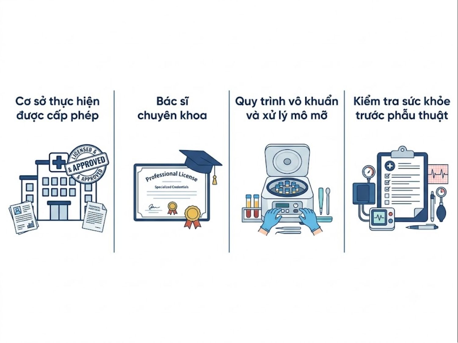 ảnh mô tả Yêu cầu bắt buộc về an toàn khi cấy mỡ