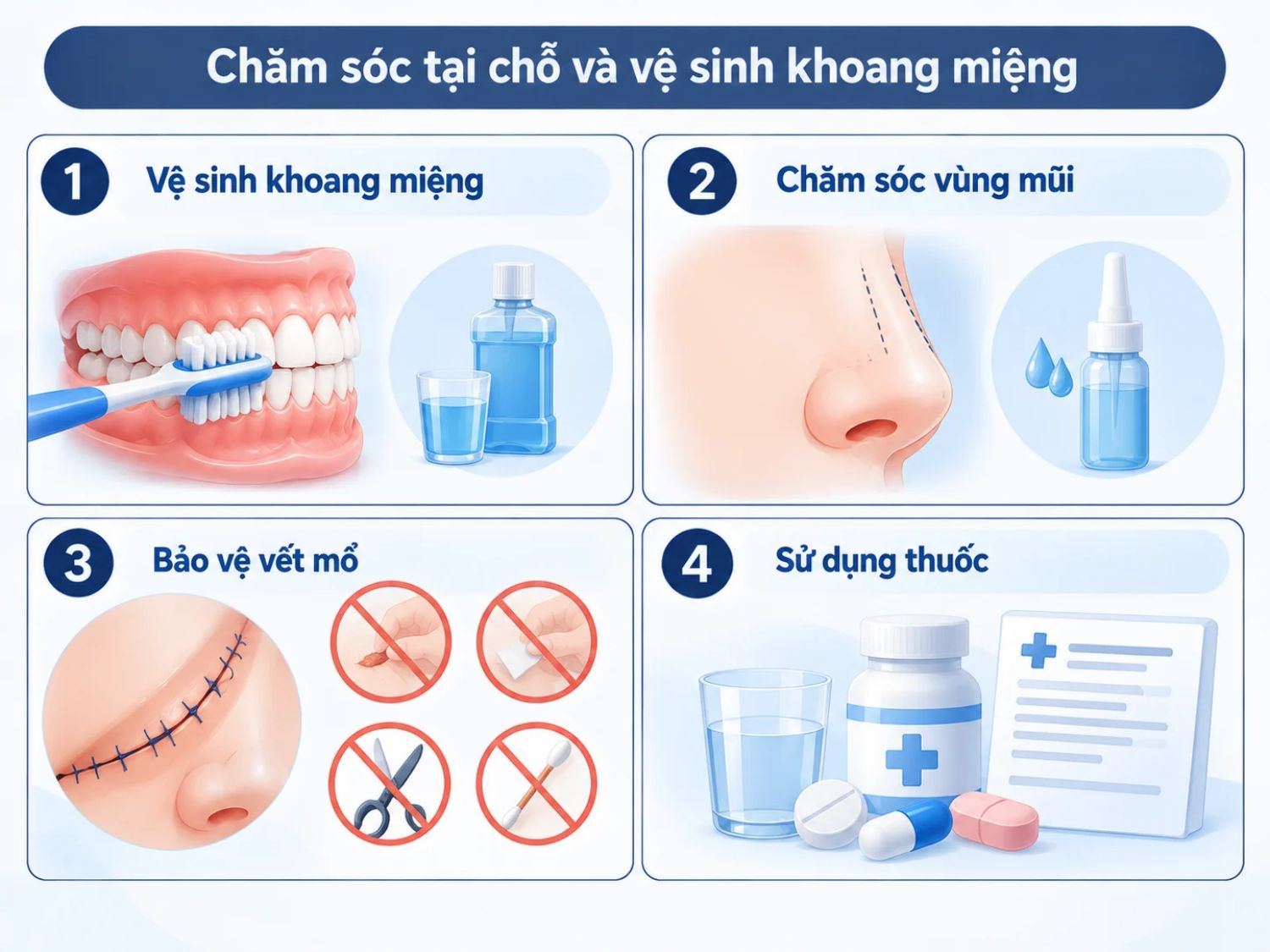 ảnh mô tả Cách chăm sóc sau phẫu thuật di chứng hở hàm ếch