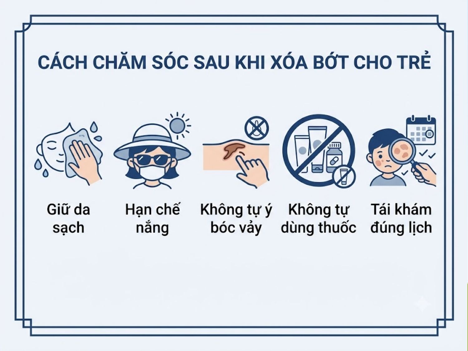 ảnh mô tả Cha mẹ cần chăm sóc da cho trẻ thế nào sau khi xóa bớt Ota
