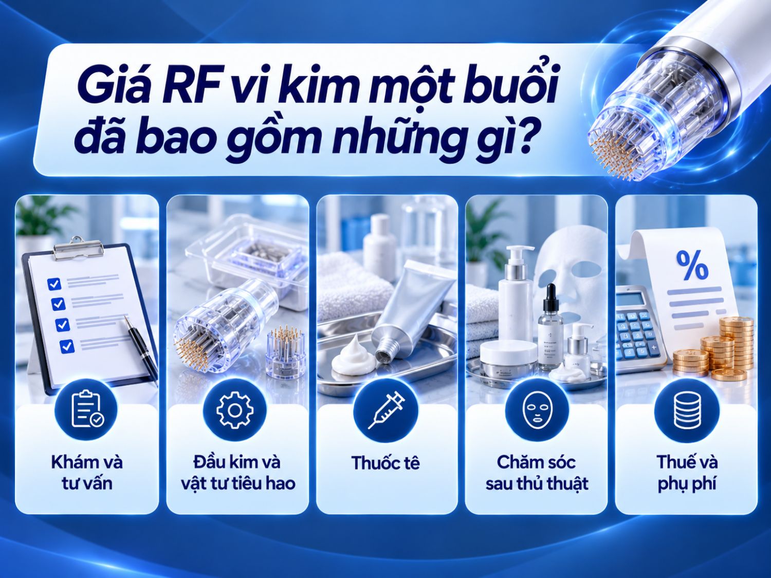 Phương pháp vi kim sử dụng thiết bị có đầu kim siêu nhỏ tác động lên bề mặt da, hỗ trợ kích thích quá trình phục hồi và tái tạo collagen. Trước khi thực hiện, khách hàng cần được đánh giá tình trạng da để lựa chọn phương pháp và liệu trình phù hợp.