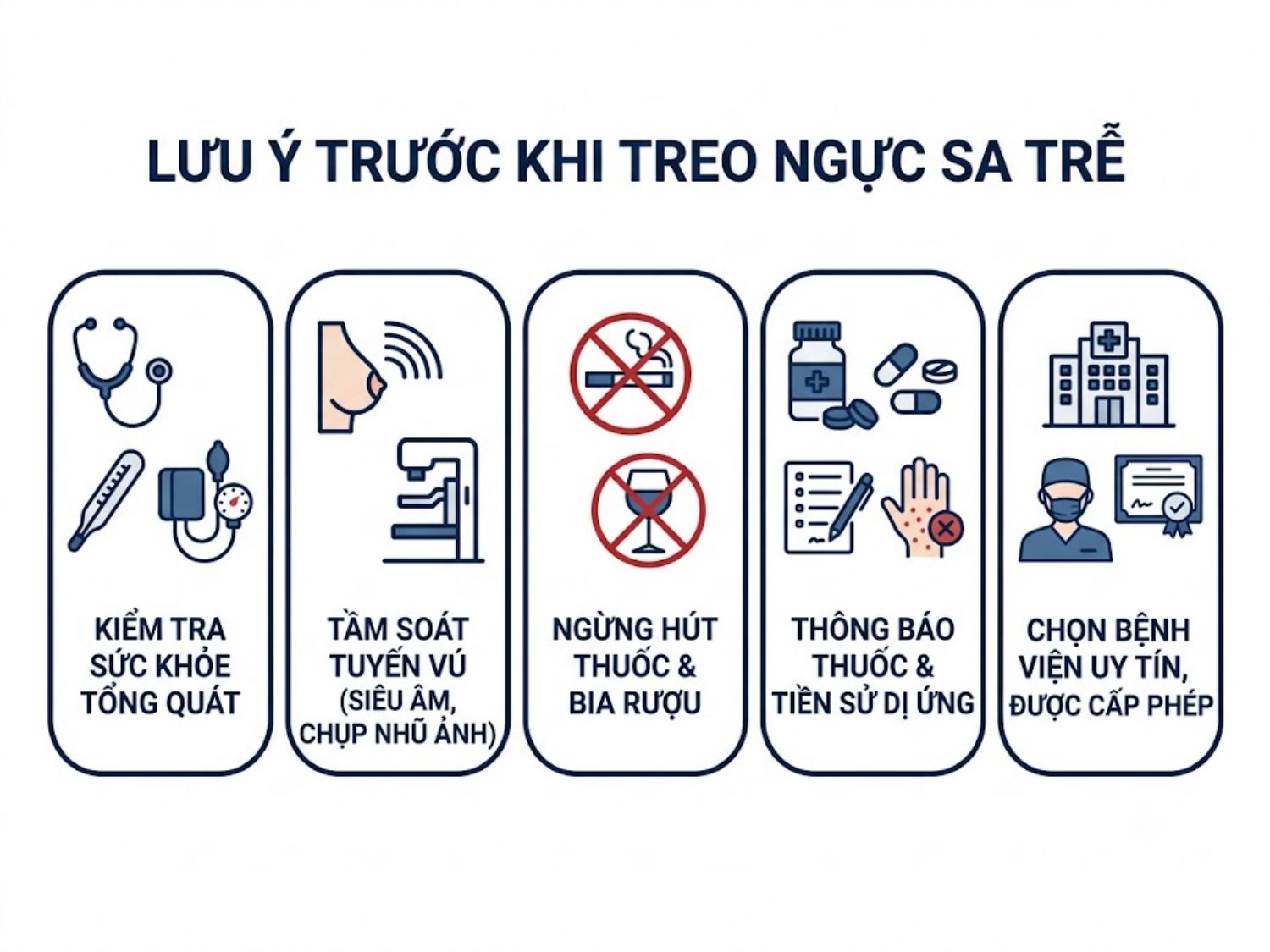 ảnh minh họa Lưu ý trước khi treo ngực sa trễ