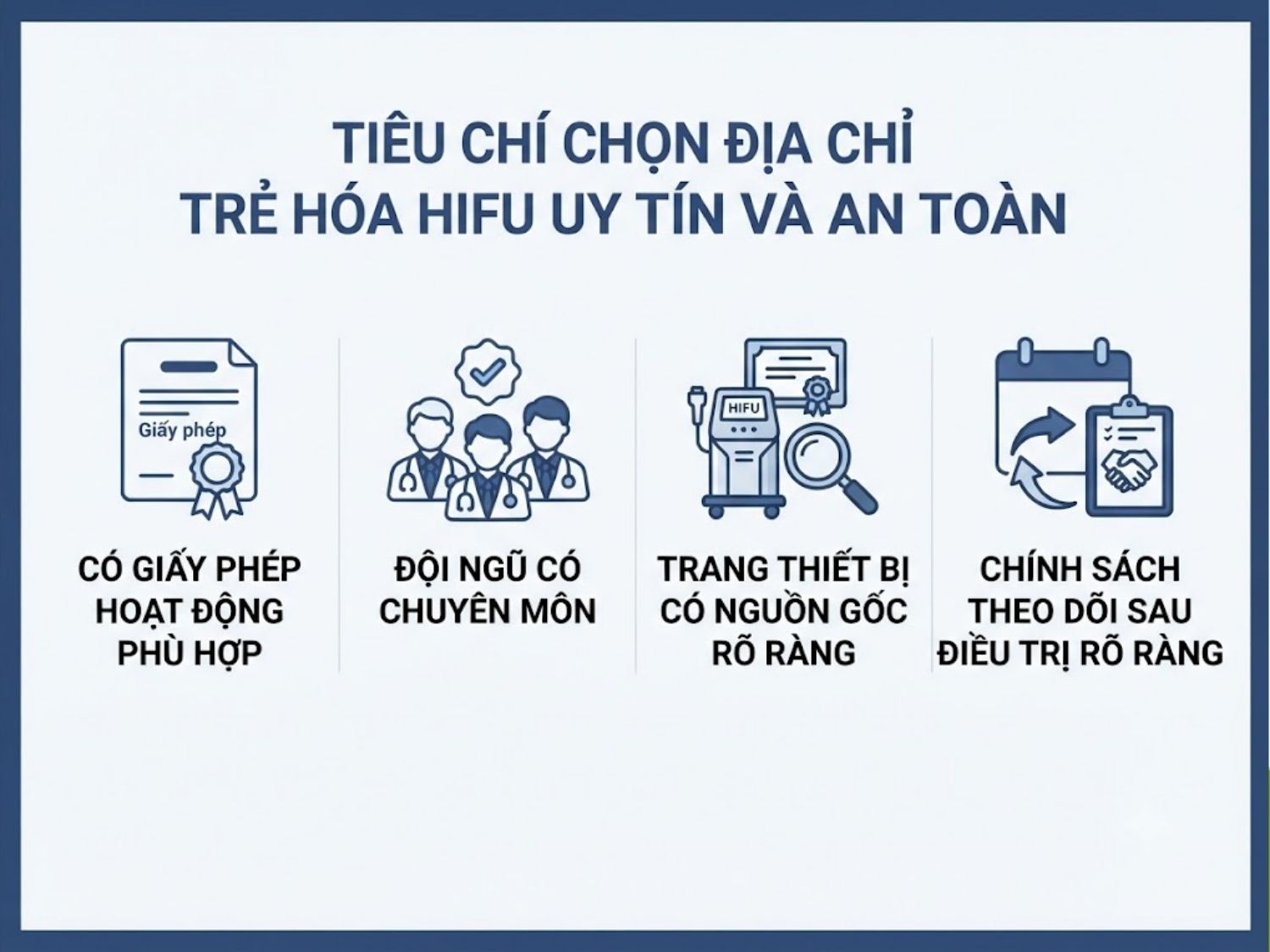 ảnh mô tả Tiêu chí chọn địa chỉ trẻ hóa HIFU uy tín và an toàn