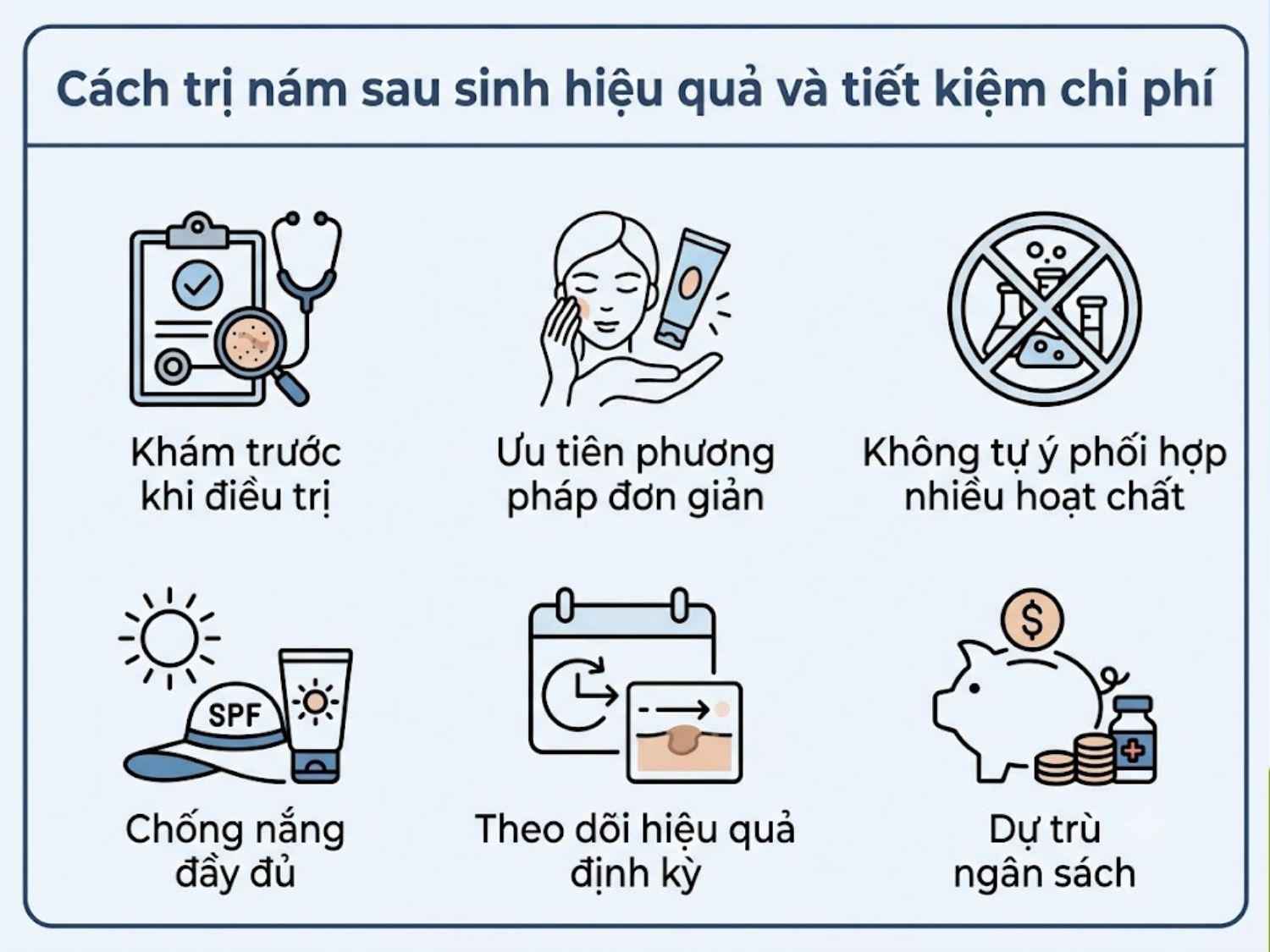 ảnh mô tả Cách trị nám sau sinh hiệu quả và tiết kiệm chi phí
