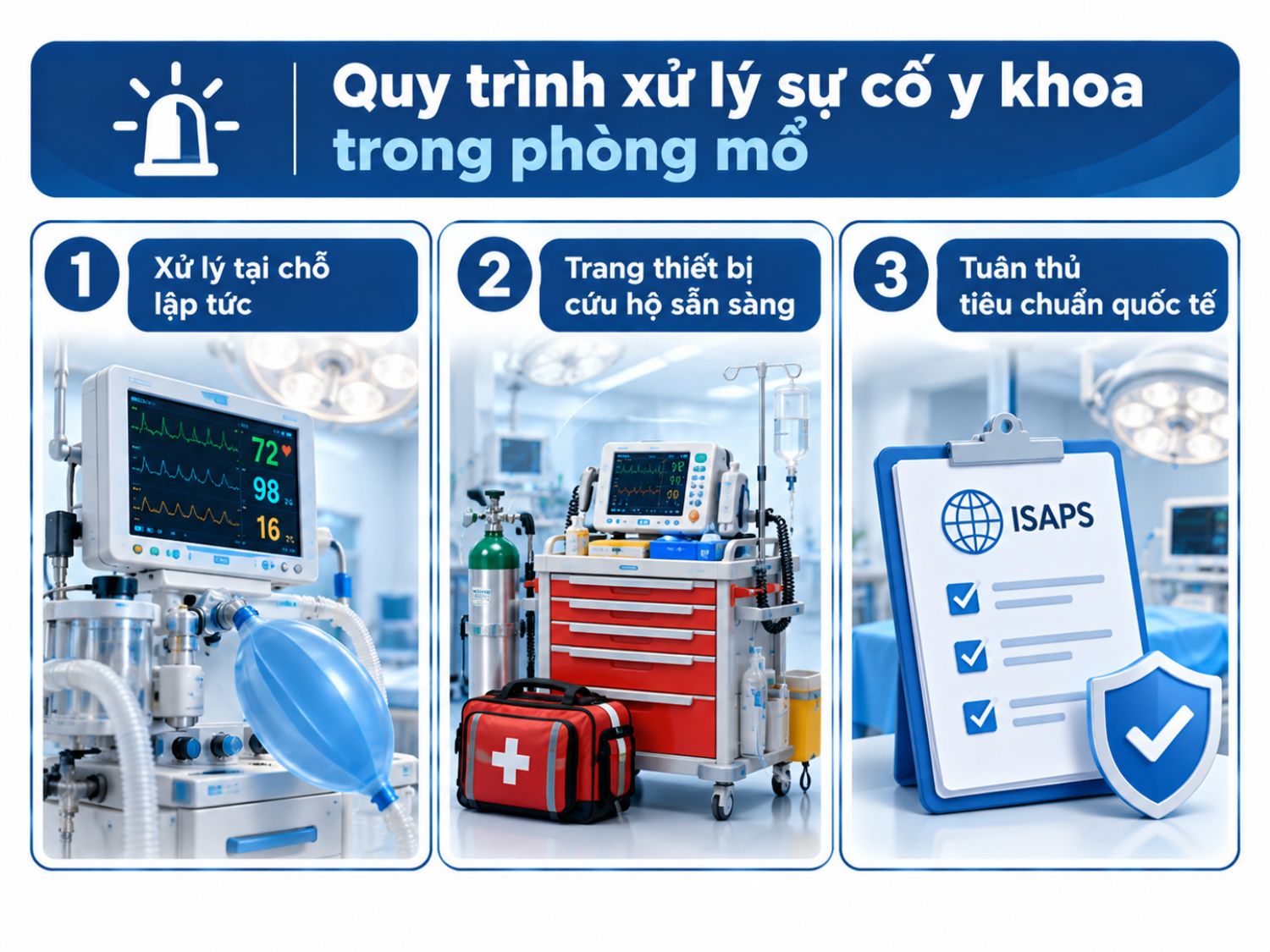 ảnh mô tả Quy trình xử lý sự cố y khoa trong phòng mổ diễn ra như thế nào