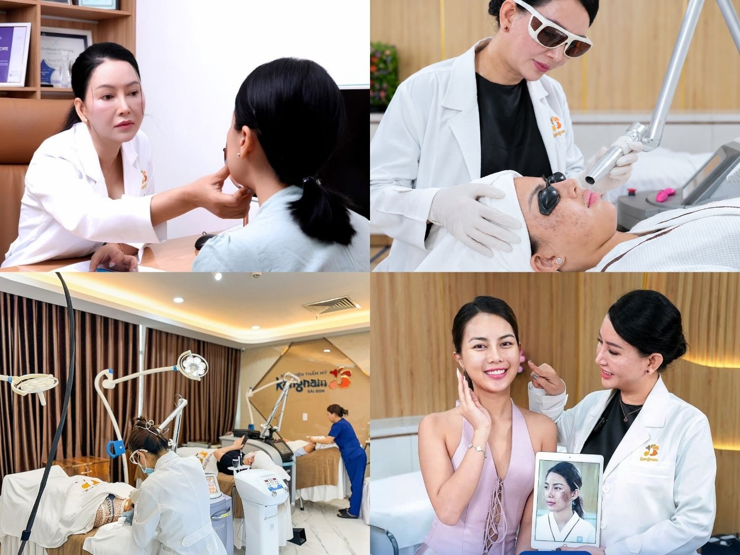 Quy trình điều trị nám tại Kangnam TP.HCM gồm thăm khám, đánh giá tình trạng da, điều trị bằng công nghệ phù hợp và theo dõi kết quả sau thực hiện.