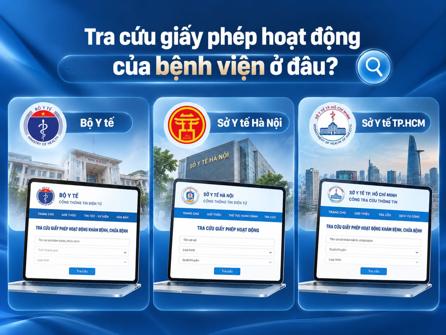 Tra cứu giấy phép hành nghề của Bệnh viện qua các kênh chính thống