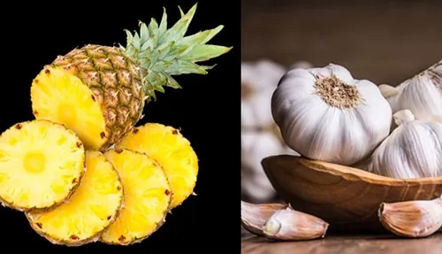 Xóa nốt ruồi từ tỏi và dứa