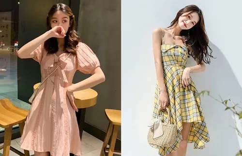 Các thiết kế chữ A và chiết eo xinh xắn là item không thể bỏ qua với nàng mông lép mông nhỏ nên mặc gì