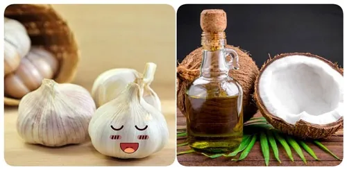Xóa nốt ruồi bằng tỏi và dầu dừa