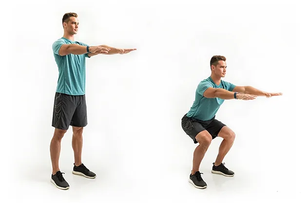 Squats giúp tạo mô cơ chắc khỏe