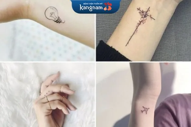Hình xăm mini ở tay cho các cô nàng