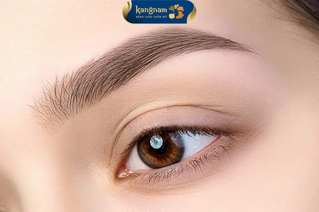 Sau khoảng 3 tuần, lông mày lên màu chuẩn đẹp và tự nhiên 