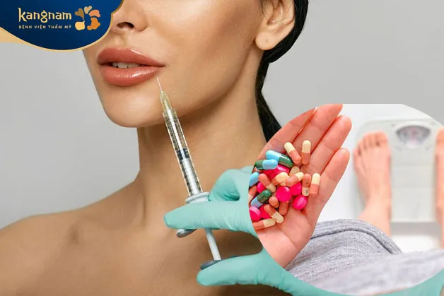 sau khi tiêm filler bạn tuyệt đối không nên uống các loại thuốc giảm cân