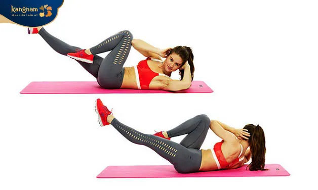 Bicycle Crunch hỗ trợ tiêu mỡ hiệu quả