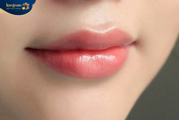 Sau khoảng 1 tuần môi sẽ dần bong da và đôi môi được hồng hào, đều màu