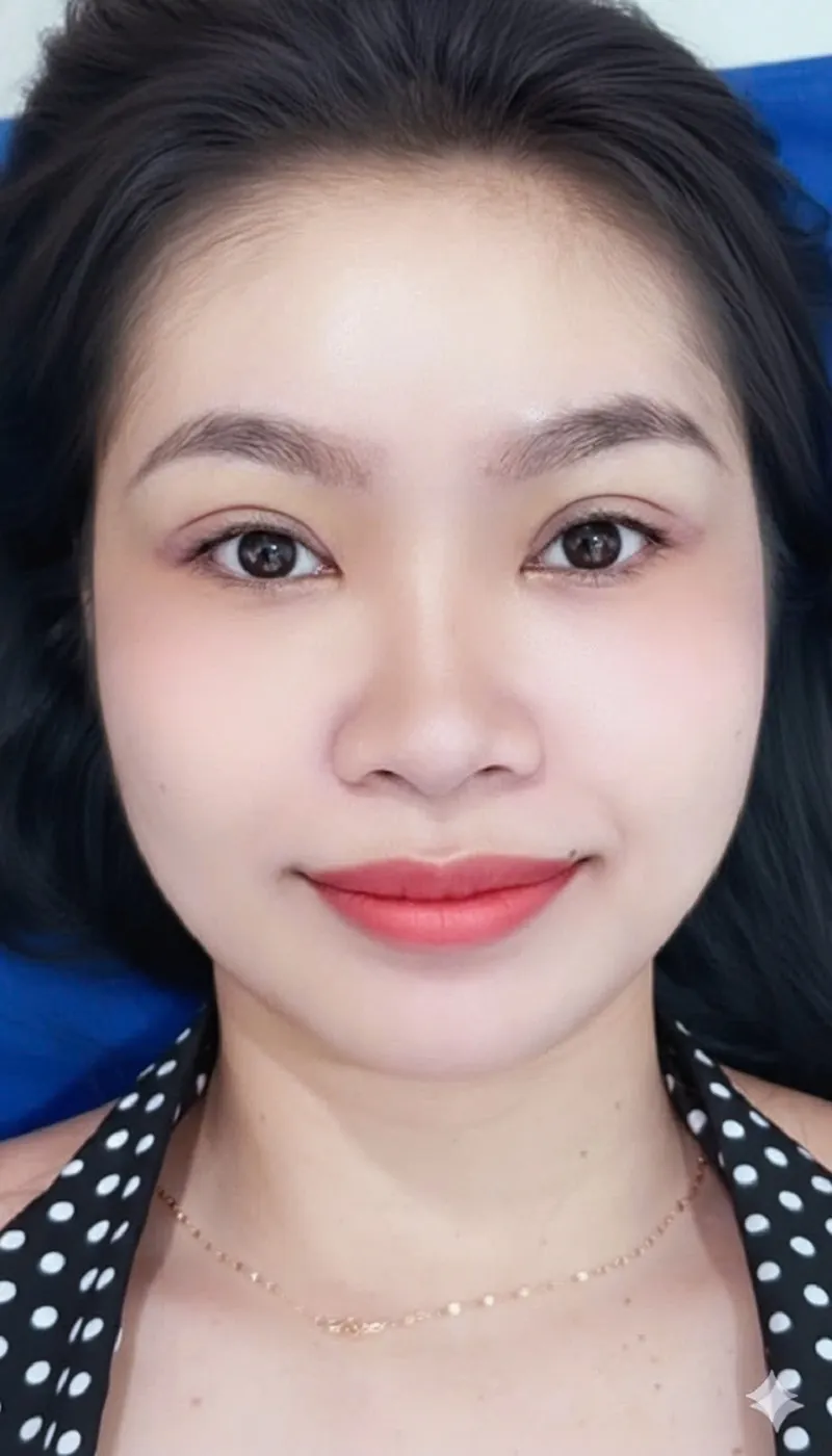 Nếp mí cân đối, rõ nét sau cắt mí