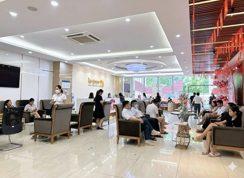 Khuôn viên của Kangnam Hà Nội rộng rãi, thoáng đãng