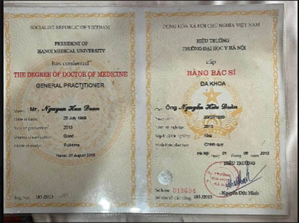 Bằng Bác sĩ (Bằng tốt nghiệp Đại học)