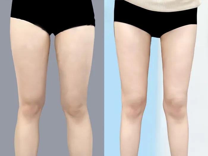 Vùng đùi giảm sưng đau và nhanh phục hồi sau hút mỡ