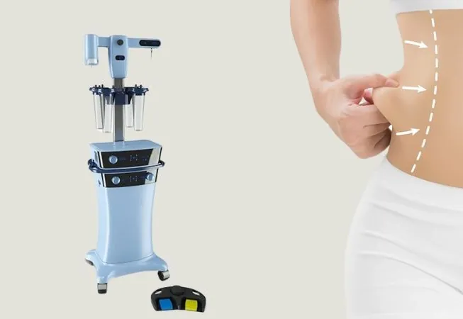 Công nghệ Vaser Lipo sử dụng sóng siêu âm làm rung và hóa lỏng mỡ một cách chọn lọc, có độ chính xác cao, giúp tạo đường rãnh cơ bụng sắc nét. 